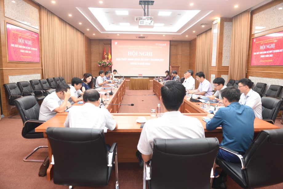 HỘI NGHỊ BCH ĐẢNG BỘ VNPT TECHNOLOGY (MỞ RỘNG) THÁNG 8/2022