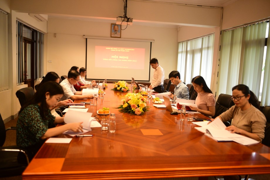 ĐẢNG BỘ BỘ PHẬN ANSV TỔ CHỨC HỘI NGHỊ TỔNG KẾT CÔNG TÁC ĐẢNG NĂM 2022