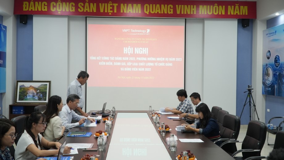 CHI BỘ KHỐI SẢN XUẤT TỔ CHỨC HỘI NGHỊ TỔNG KẾT CÔNG TÁC ĐẢNG